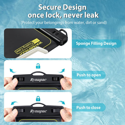 Buoyant Phone Dry Bag 2 Pack for iPhone 16 15 14 13 12 11 Pro Max Samsung Galaxy for Camping, Travel and Outdoor Use