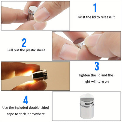 Mini Spotlight Battery Operated LED 20 Pack – Cordless Miniature Spot Lights for Artwork, Paintings, Jewelry, Display Cases, Handicrafts