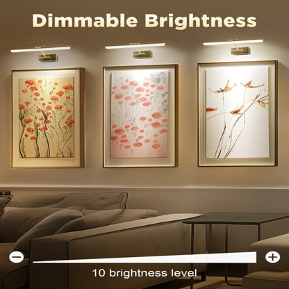Picture Light 16 Inch Wireless Battery Powered LED Wall Light 6000mAh Rechargeable Remote for Entryways, Bedrooms and Living Spaces