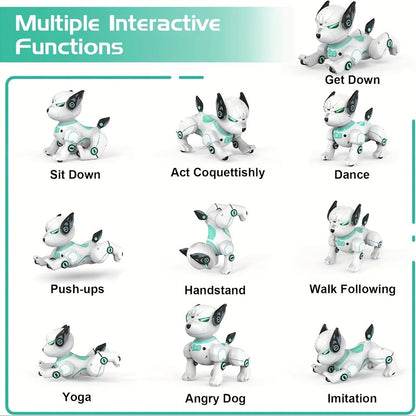 Robot Dog Toy for Kids Upgraded Intelligent Electronic Pet with the Listed Color, Size or Set Options for Everyday Use