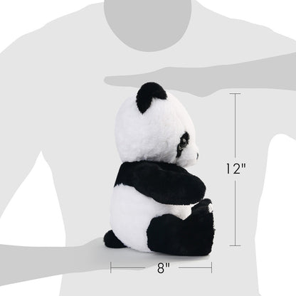 12-Inch Jumbo Light-Up Panda Plush with Color-Changing LEDs, Soft Stuffed Body, Button Control and 2-AA Battery Compartment