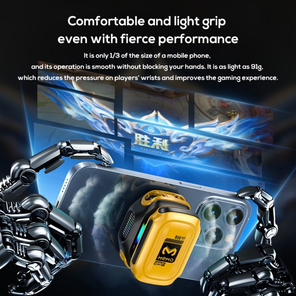 Phone Cooler Magnetic Semiconductor Cooling Fan with RGB LED Temperature Display Rechargeable for an Everyday Personal Care Routine