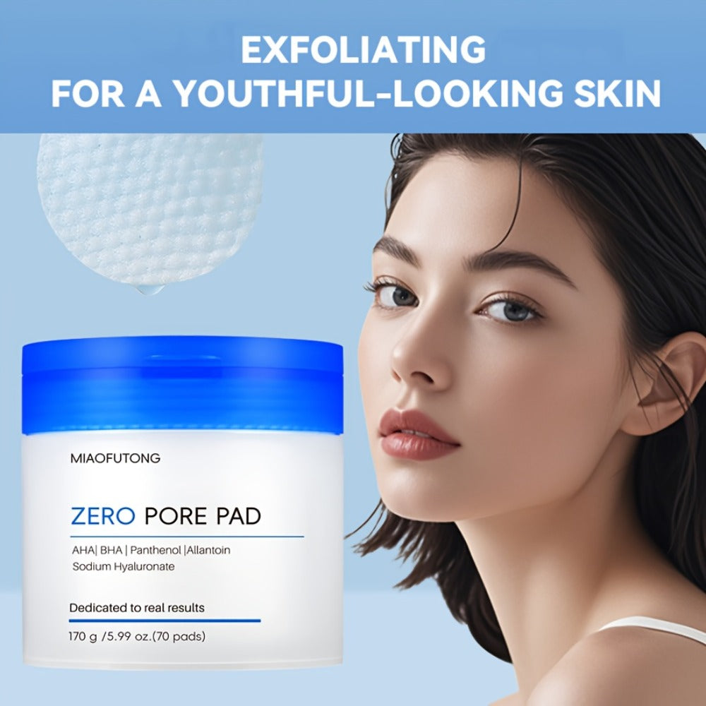 Exfoliating Face Cleansing Pads Pore Minimizing Blackhead Whitehead Remover Deep Cleansing for Bath Time, Home Spa and Personal Care