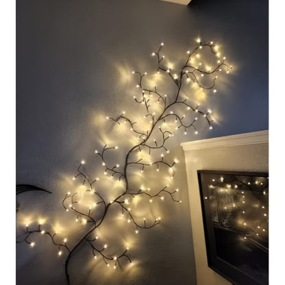 Fairy Lights with Remote, 96-LED Bendable Willow Branch Fairy Lights with USB Power, Remote Control and Eight Indoor Modes