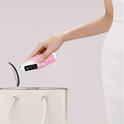 LED Light Therapy Face Neck Shoulder Massager 7-Color USB Rechargeable Multiple Adjustable Modes Facial for Home or Salon Spa Use