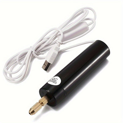Mini Electric Drill Portable Handheld USB Rechargeable 5V Micro Drill for Jewelry Making Wood Metal Craft DIY Rotary Tool Set with Bits