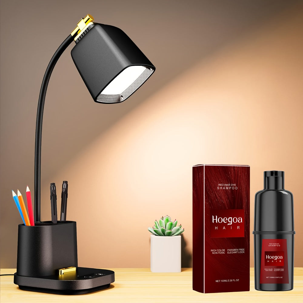 Hair Color Shampoo, Hoegoa Hair 3-in-1 100ml Color Foam with Purple, Black, Red or Brown Options