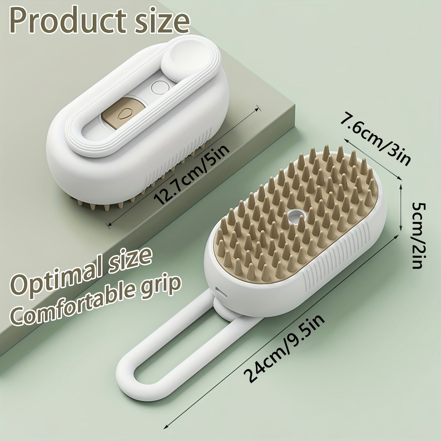 Cat Grooming Steam Brush – Self-Cleaning 4-in-1 Pet Brush with Spray for Cats & Dogs Shedding Grooming Control Deshedding Tool
