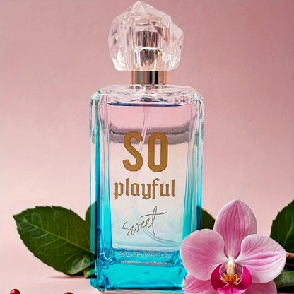 SO Playful Eau de Parfum Spray, 100 ml Bottle with White Cyclamen, Pepper and Cherry Label Notes