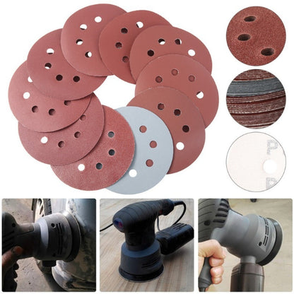 5 Inch Sandpaper 94 Pcs – 8-Hole Hook & Loop Sanding Discs, Assorted Grits 80/180/240/320/400/800/1000/1500/2000/3000