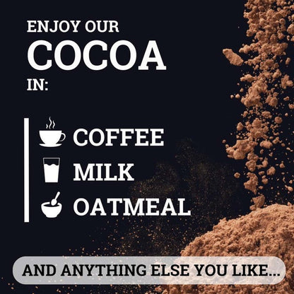 High Flavanol Cocoa Powder 1200mg Per Serving, Cocoa Flavanols & Epicatechin, Unsweetened Dark Chocolate Cacao Powder for Baking
