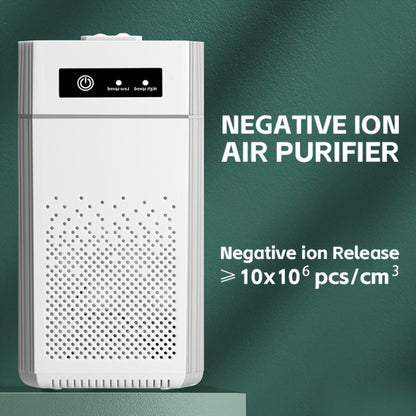 Air Purifiers for Bedroom with HEPA Filter, USB Power, Compact Desktop Form and White Finish for Bedroom or Office