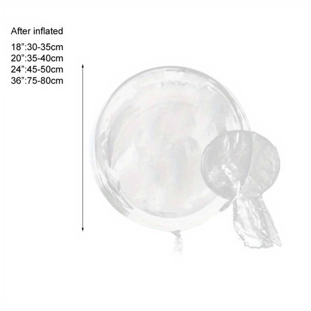 Clear Helium Balloons 10-Pack for Entryways, Bedrooms and Living Spaces, with the Listed Configuration