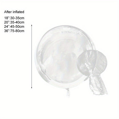 Clear Helium Balloons 10-Pack for Entryways, Bedrooms and Living Spaces, with the Listed Configuration