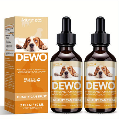 Pet Intestinal Cleanse Drops – Natural Herbal Supplement for Dogs & Cats with Wormwood & Black Walnut, Gut Health & Flora Balance Support