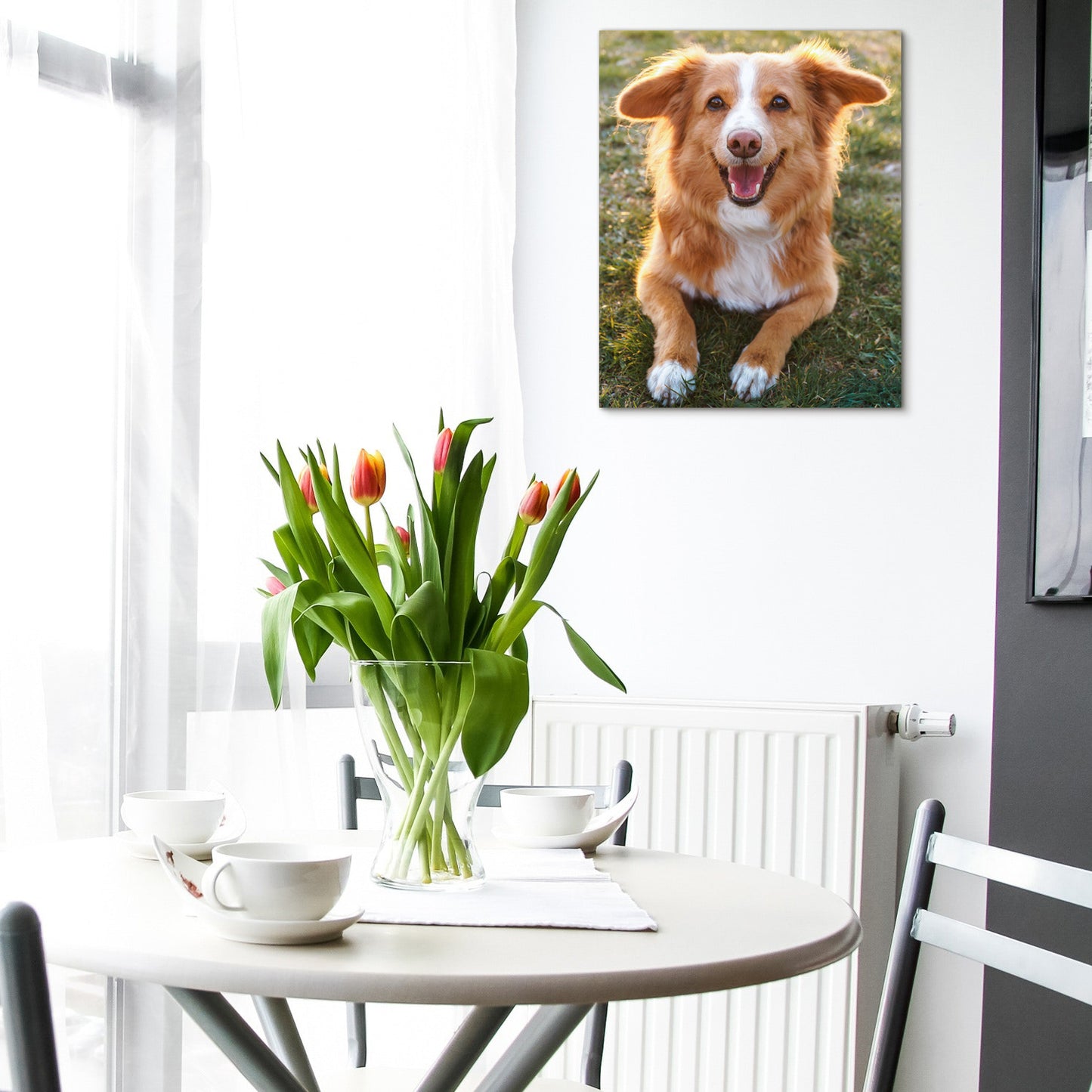 Custom Canvas Print Personalized Pet Family Photo Wall Art Ready to Hang, Custom Photo Canvas Printing for Pets Weddings Birthdays