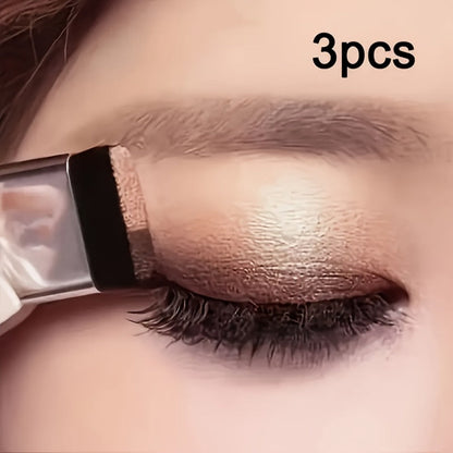 Duo Eyeshadow Palette Set 3 Pack, 2-Color Matte & Shimmer Blendable Eye Makeup with Applicator Brush