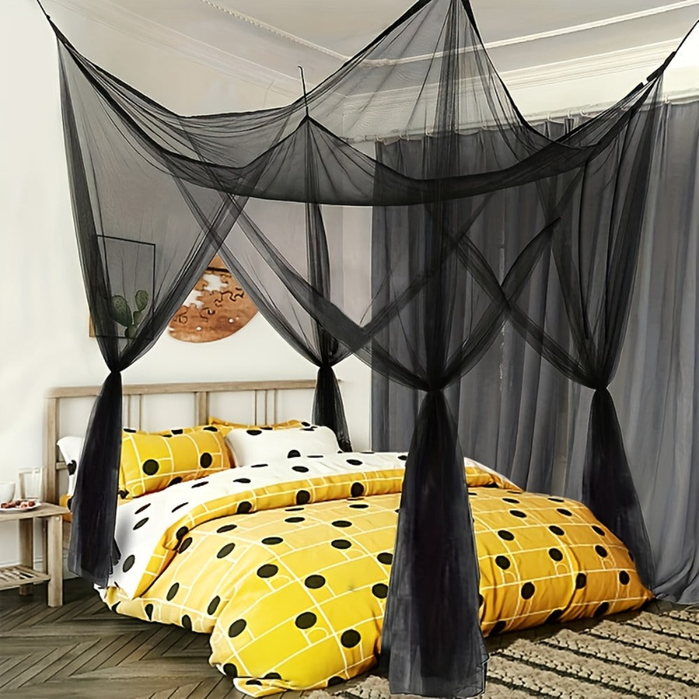 Bed Canopy Mosquito Net – Princess Canopy for Beds with Curtains, Sheer Bed Drapes for Indoor Outdoor Use