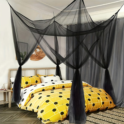 Bed Canopy Mosquito Net – Princess Canopy for Beds with Curtains, Sheer Bed Drapes for Indoor Outdoor Use