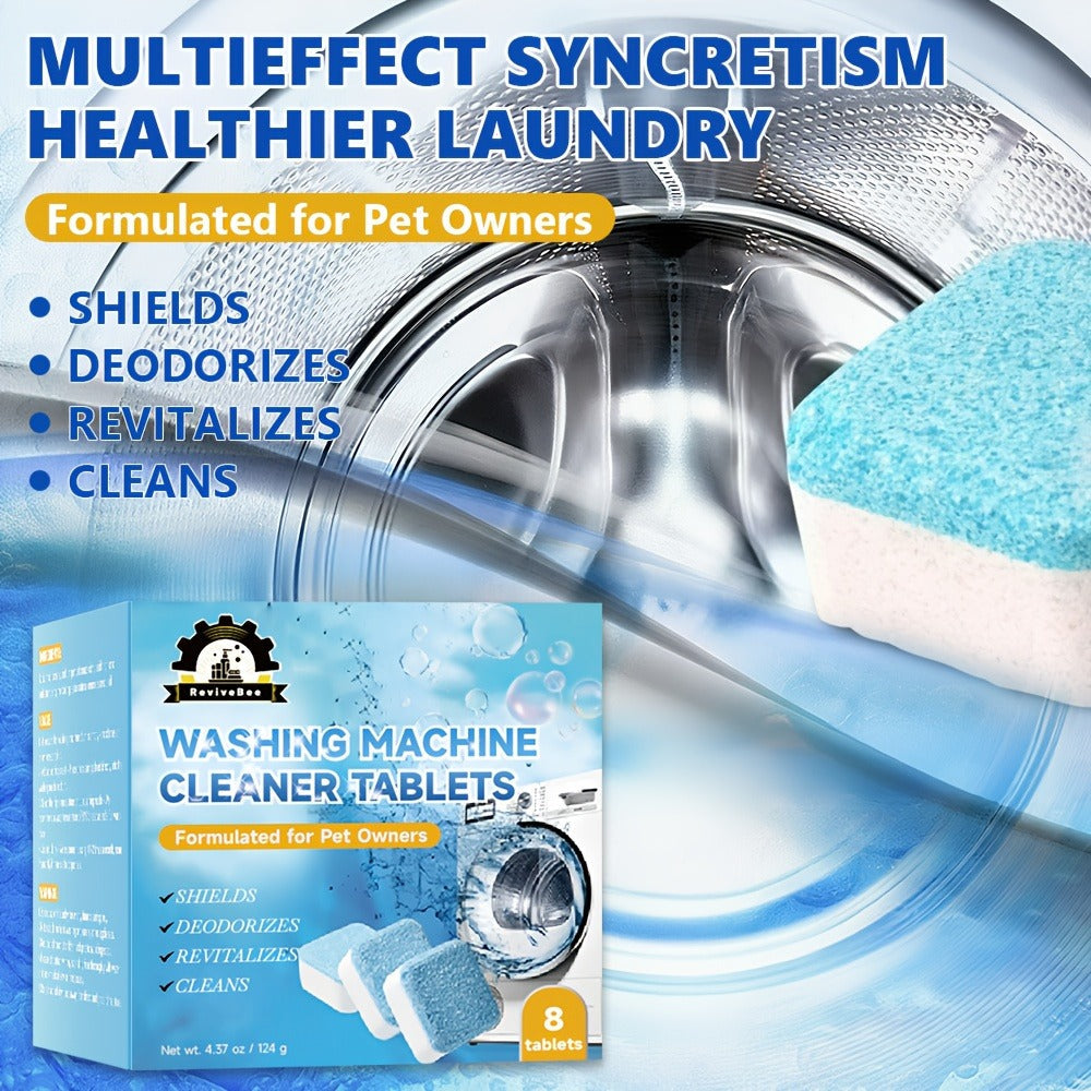 Washing Machine Cleaner Tablets Deep Cleaning Descaler for HE Front Loader Top Load Washer for Entryways, Bedrooms and Living Spaces