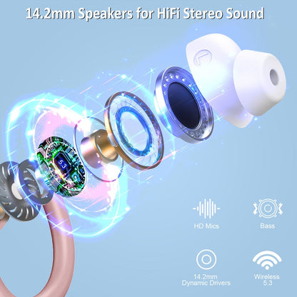 48H Wireless Sport Earbuds Q38 Bluetooth 5.3 with 14.2mm Driver Stereo Sound for an Everyday Personal Care Routine