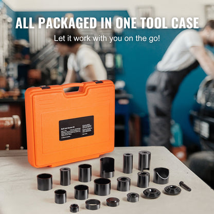 Ball Joint Press Kit 10/21/23-Piece – C-Press Ball Joint Tool Set for 2WD & 4WD Vehicles, Heat-Treated Carbon Steel