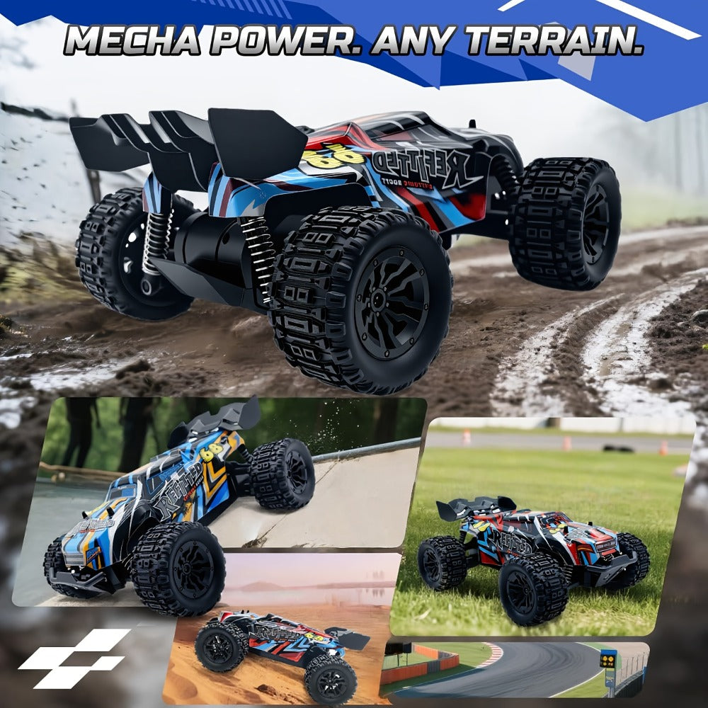 1:18 Scale RC Off-Road Car 35+ KM/H 4WD, 2.4GHz High Speed Remote Control Truck, Hobby Grade RC Racing Crawler for Kids & Adults