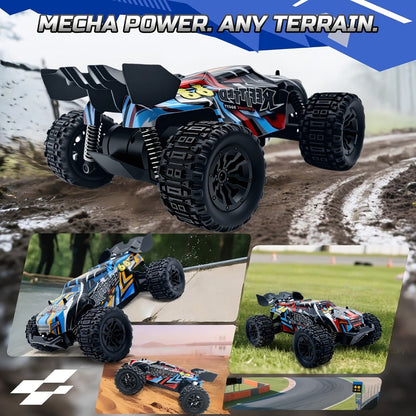 1:18 Scale RC Off-Road Car 35+ KM/H 4WD, 2.4GHz High Speed Remote Control Truck, Hobby Grade RC Racing Crawler for Kids & Adults