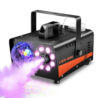 Fog Machine 600W with Disco Ball LED Lights, 3000 CFM Smoke Machine with 13 Colorful LED Effects & Wireless Remote
