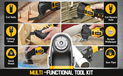 Oscillating Multi Tool Brushless Cordless Compatible with DeWalt 20V / 18V Battery, 21000 OPM Variable Speed