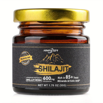 Himalayan Shilajit Resin Gold Grade, 85+ Trace Minerals & High Fulvic Acid for Bath Time, Home Spa and Personal Care
