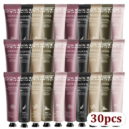 Travel Size Hand Cream Set 10 20 30pcs Scented Moisturizing Lotion – Deep Hydration for Dry Cracked Hands & Body