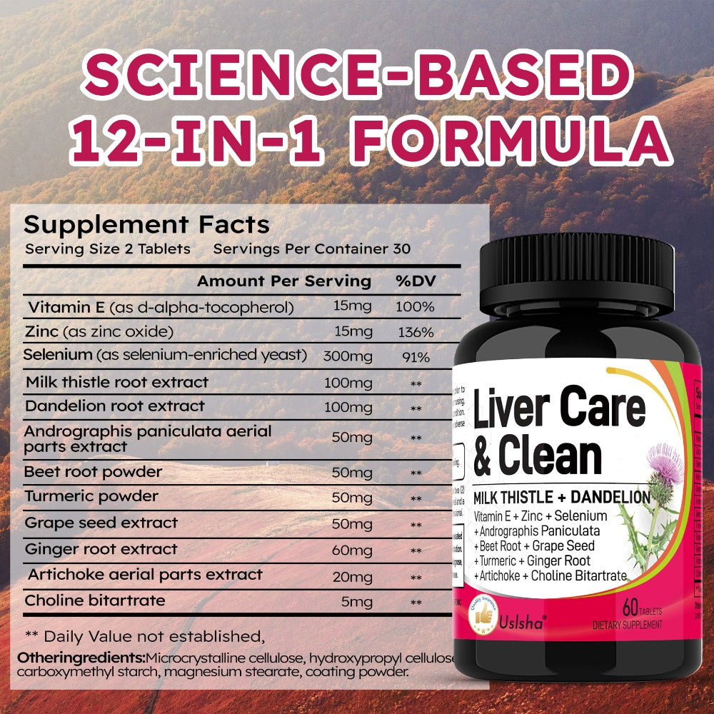 Milk Thistle Turmeric & Beetroot Liver Support Capsules for Bath Time, Home Spa and Personal Care