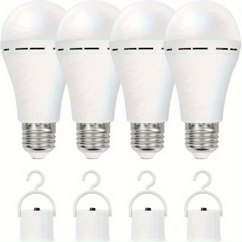 Emergency Light Bulb for Power Outages 2000mAh Rechargeable LED 6000K with Backup Battery, Auto-On Failure Detection