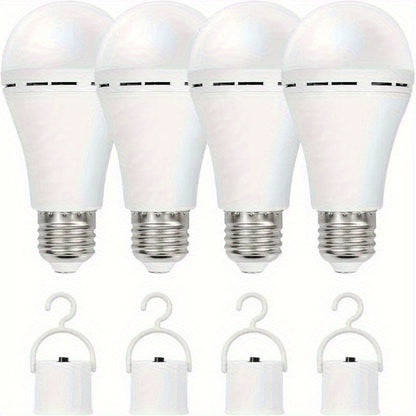 Emergency Light Bulb for Power Outages 2000mAh Rechargeable LED 6000K with Backup Battery, Auto-On Failure Detection