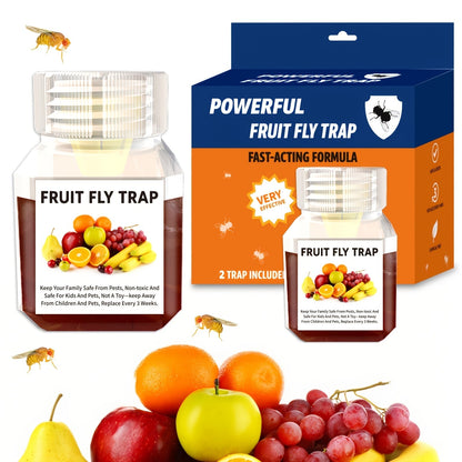 Fruit Fly Trap Indoor Sticky Flying Insect Catcher Bug Trap for Kitchen Home Plant Gnat Whitefly Fungus Gnat Pest Control