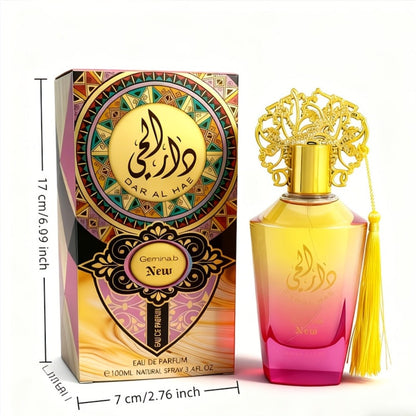 Women's Perfume Arabic Eau de Parfum 3.38 oz with Fruity Oriental Profile and Ornate Gold Bottle