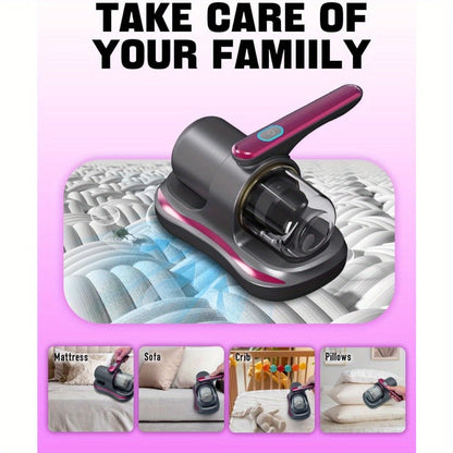 Cordless Mattress Vacuum Cleaner Handheld Bed Vacuum for Dust Mites, Allergens & Pet Hair – Portable Wireless Upholstery Vacuum