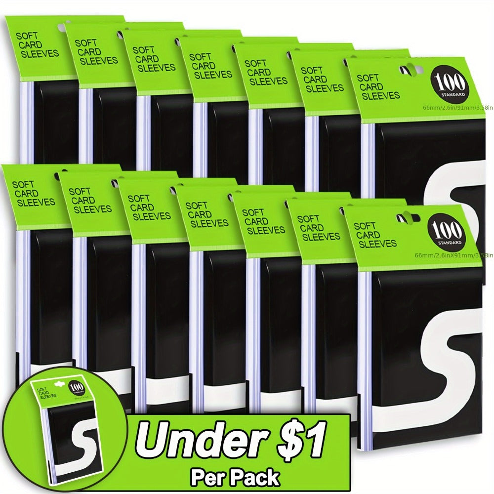 Penny Sleeves Trading Card Sleeves Bulk – Clear Soft Plastic Protector for Pokemon, Sports, Baseball, Football & Game Cards | 700 / 1500