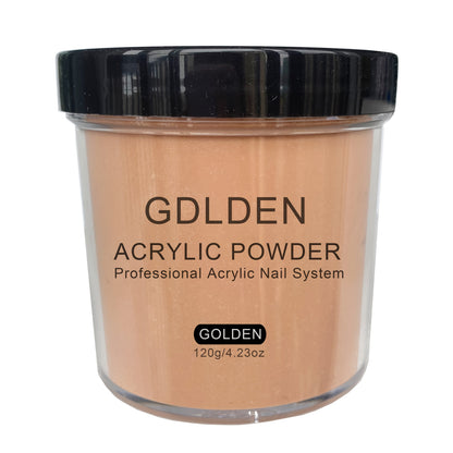 Acrylic Nail Powder 4oz Glitter Set 3 Colors Cool Pink Golden Natural for Nail Extensions Sculpting 3D Nail