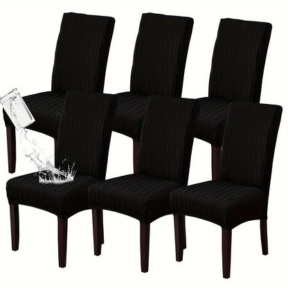 Dining Chair Covers Stretch Slipcovers Set of 4 or 6, Stain Resistant Removable Chair Protector for Home Kitchen Restaurant Wedding