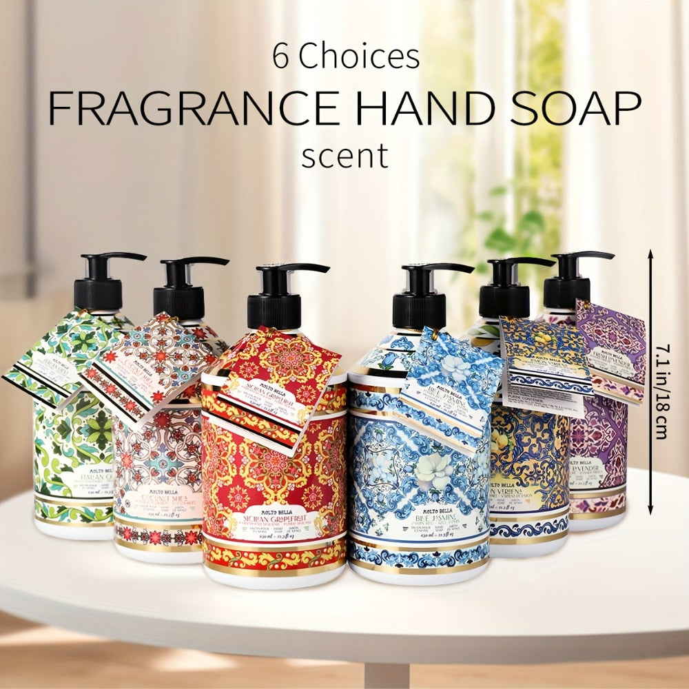Moisturizing Liquid Hand Soap 2-Pack 21.3 fl oz Each – Foaming Pump Dispenser in 5 Scents, Gentle Gel Formula for All Skin Types