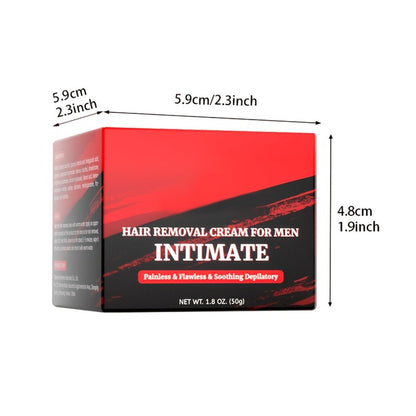 Depilatory Cream for Men 5-Minute Painless with Squalane 50g – Fast-Acting Body Hair Removal for Chest Back Arms Legs Underarms Sensitive