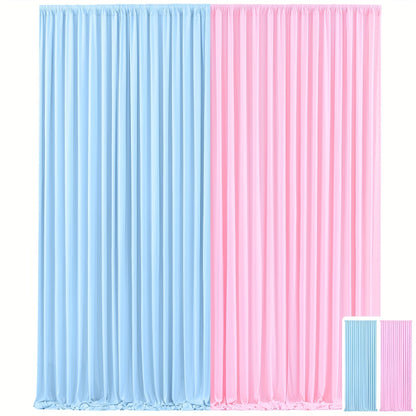 Party Backdrop Curtains 2pcs 59x118 Inch with Poles Wrinkle-Resistant Non-Transparent Fabric for an Everyday Personal Care Routine