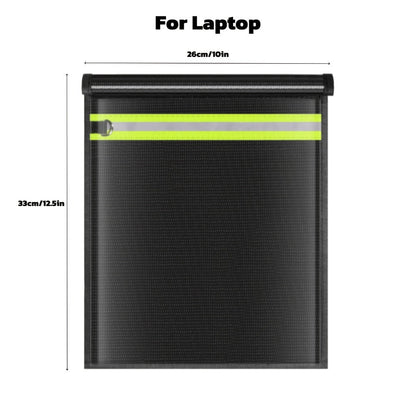 Faraday Bag Signal Blocking Pouch with Reflective Strips, EMP Protection Anti-Tracking Anti-Theft Sleeve for Laptop