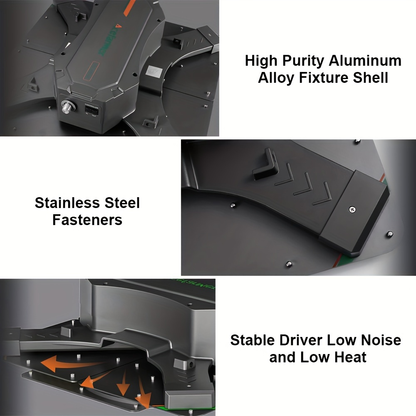 LED Grow Light Full Spectrum 4x4 ft High PAR Coverage, Aluminum Alloy Board Fast Heat Dissipation Full-Cycle Growth