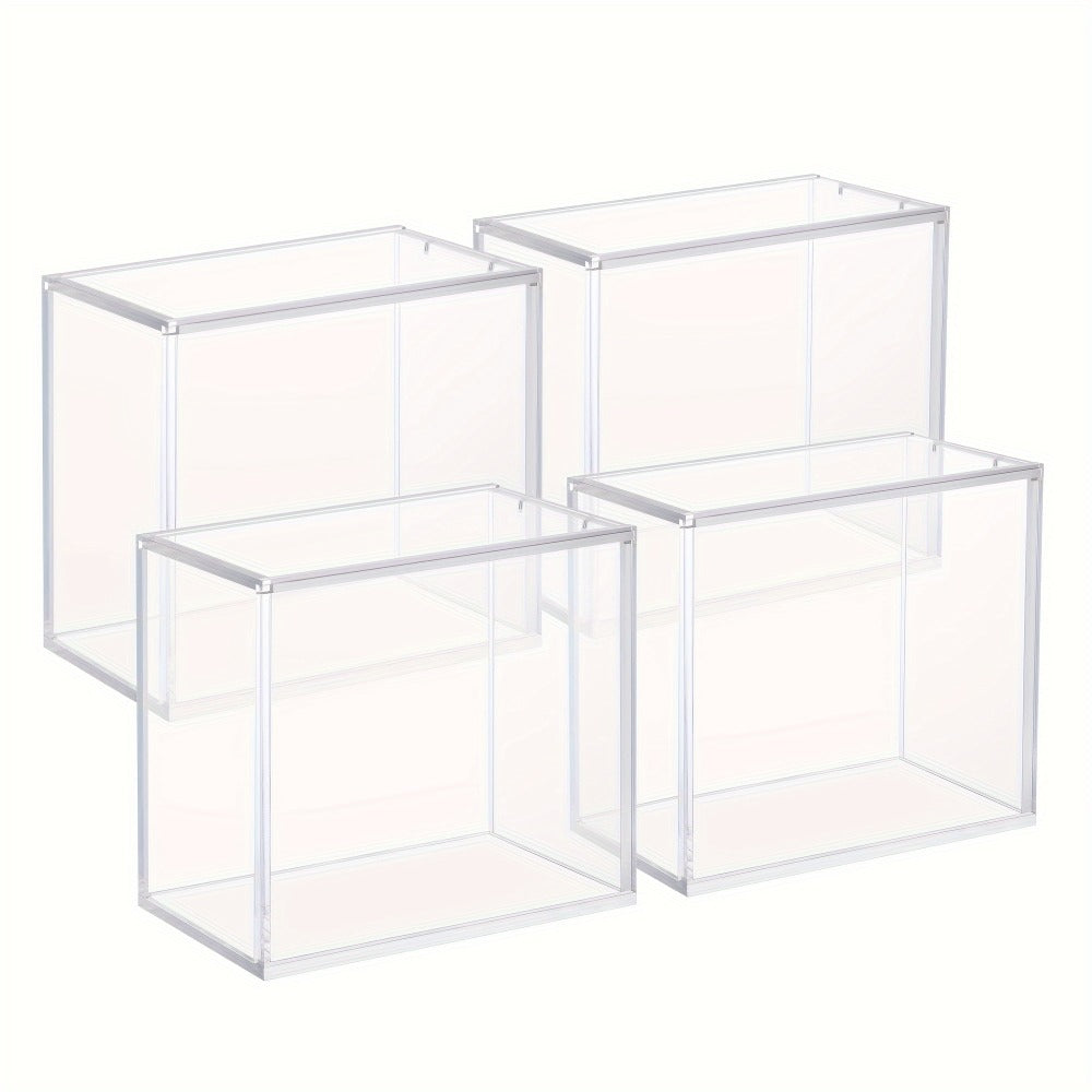 Acrylic Booster Box Display Case with Magnetic Lid, Thick 5mm Clear Storage for Pokemon TCG Card Collectors