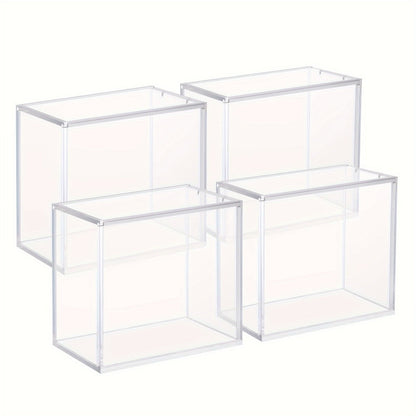 Acrylic Booster Box Display Case with Magnetic Lid, Thick 5mm Clear Storage for Pokemon TCG Card Collectors