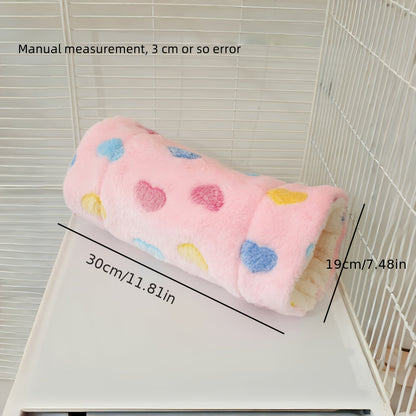 Hamster Tunnel Nest Plush Sleeping Bag – Soft Warm Small Animal Hideout with Hammock Passage for Hamsters, Guinea Pigs, Rats
