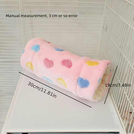 Hamster Tunnel Nest Plush Sleeping Bag – Soft Warm Small Animal Hideout with Hammock Passage for Hamsters, Guinea Pigs, Rats